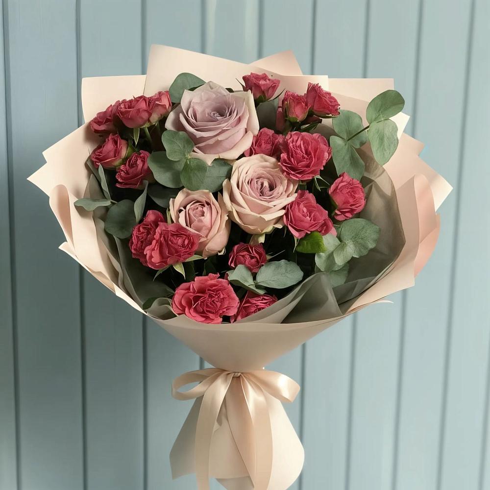Букет цветов из: Гвоздики и Розы в Коноше