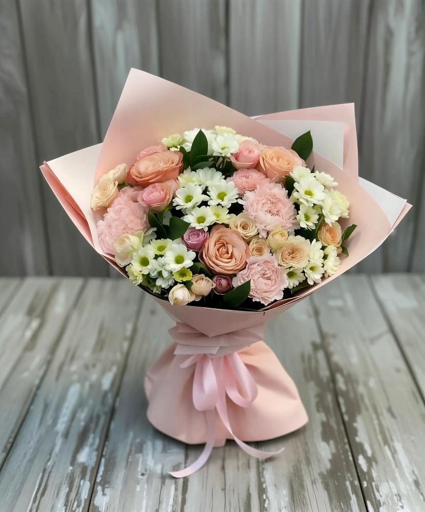 Букет цветов из: Гвоздики, Розы и Хризантемы в Коноше