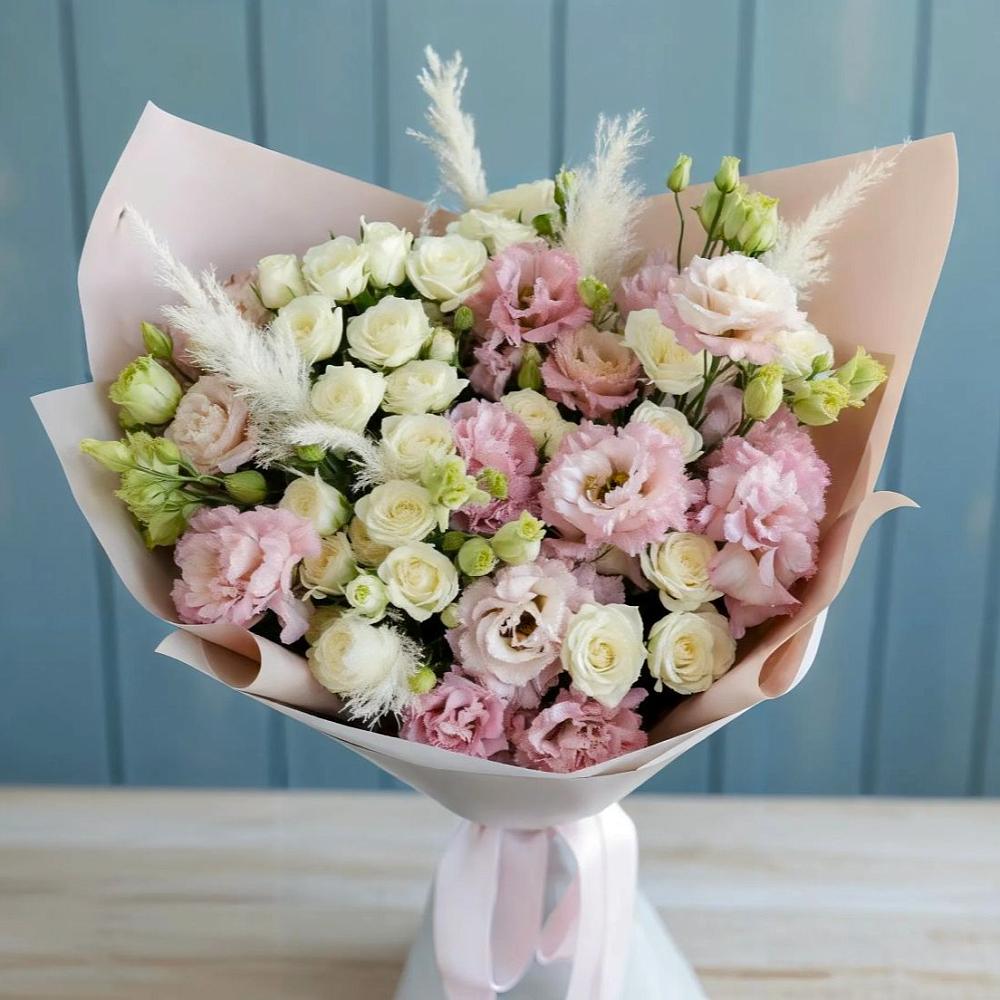 Букет цветов из: Альстромерии и Розы в Коноше