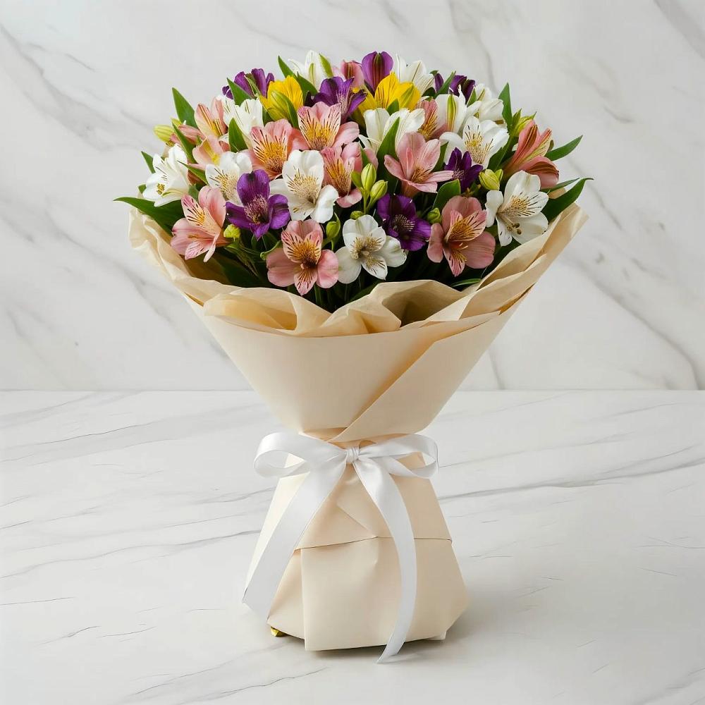 Букет цветов из: Альстромерии в Коноше