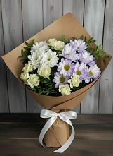 Букет цветов из:  Хризантемы и Розы в Коноше