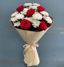 Букет цветов из:  Розы и Хризантемы в Коноше