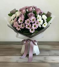 Букет цветов из:  Хризантемы и Розы #REPLACE_PRED# Коноше