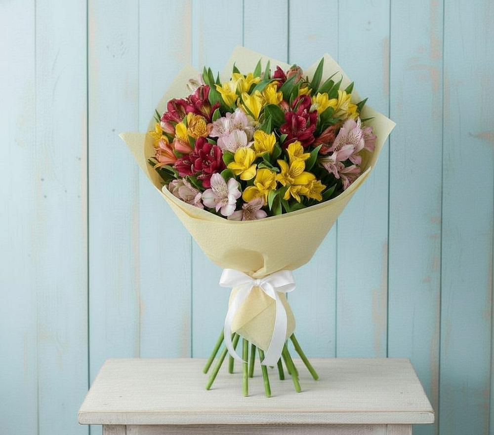 Букет цветов из: Альстромерии в Коноше