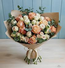 Букет цветов из:  Альстромерии и Розы #REPLACE_PRED# Коноше
